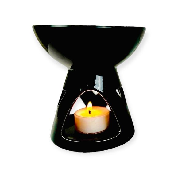 Black Deep Wax & Oil Warmer‎ **Free Organic Non-Toxic Wax Melt With Purchase ** - Picture 2 of 3